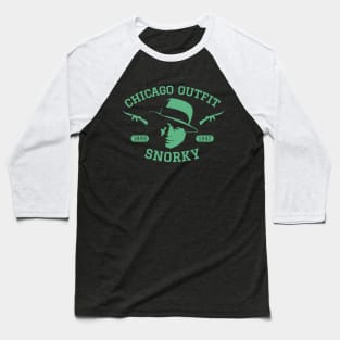 Al Capone 'Snorky' Portrait Logo - Chicago Outfit Baseball T-Shirt
